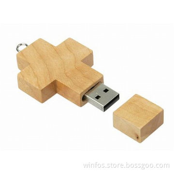 Croos Shape Wood USB